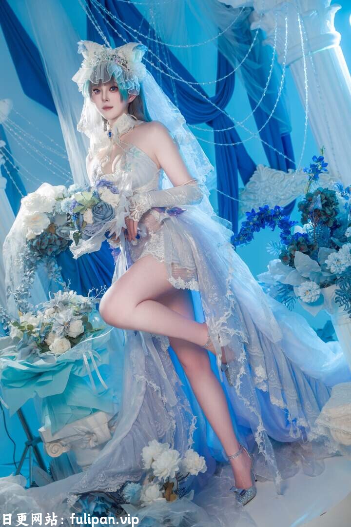 Natsuko夏夏子 碧蓝航线-柴郡婚纱[70P 624M]