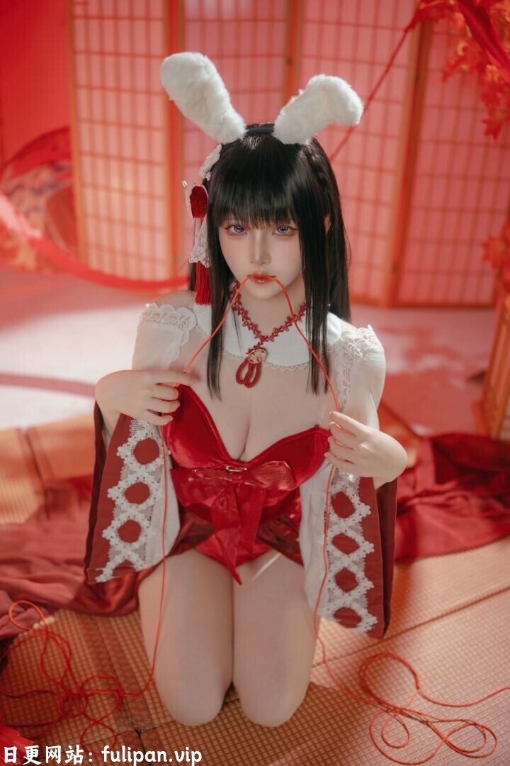 屿鱼 碧蓝航线-大山 祈愿的巫女兔[58P 340M]