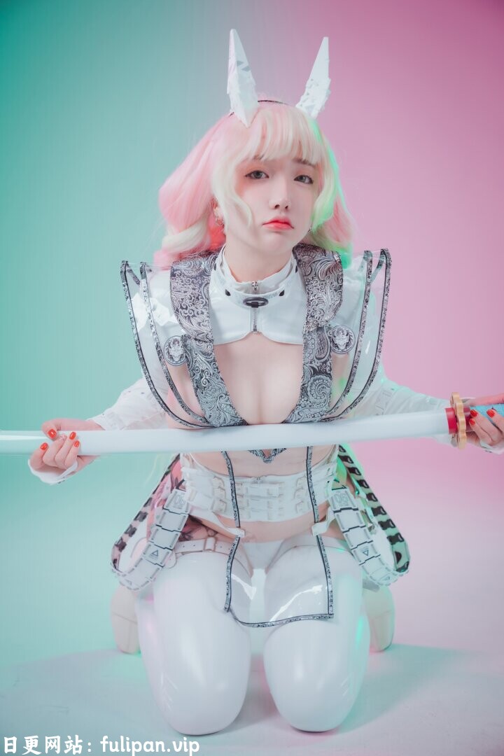DJAWA YeEun 鬼灭之刃-赛博猎人蜜璃（ 白色透明胶衣）[52P 863M]