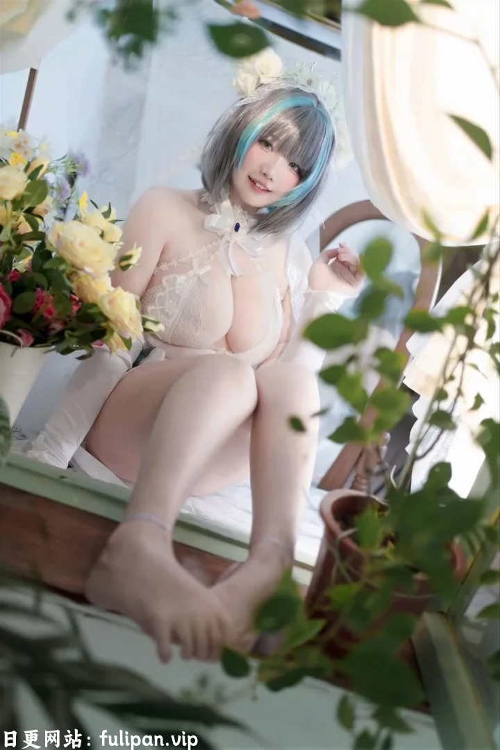 阿半今天很开心 - 碧蓝航线 柴郡誓约花嫁 【130P4V 1.29G】